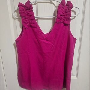 Magenta sleeveless top